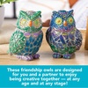 image:imageMindWare Two Creative Friendship Owls Stone Dcor Painting Craft Kit for Two  Ideal Kids Arts amp Crafts Kit for Ages 8 amp Up  Learn How to Paint