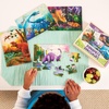 image:imagePeaceable Kingdom 4Pack Wooden Dinosaur Puzzles in Storage Box  48 Piece Jigsaw Puzzle Gift for Toddlers and Kids Ages 35  Dynamite Dinosaurs