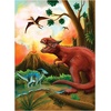 image:imagePeaceable Kingdom 4Pack Wooden Dinosaur Puzzles in Storage Box  48 Piece Jigsaw Puzzle Gift for Toddlers and Kids Ages 35  Dynamite Dinosaurs