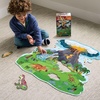 image:imagePeaceable Kingdom Jumbo Dinosaur Floor Puzzle 48 Pieces  Large Jigsaw Puzzle Gift for Toddlers and Kids Ages 5  Shiny Dinosaur Island