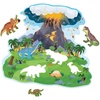 image:imagePeaceable Kingdom Jumbo Dinosaur Floor Puzzle 48 Pieces  Large Jigsaw Puzzle Gift for Toddlers and Kids Ages 5  Shiny Dinosaur Island