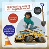 image:imagePeaceable Kingdom Jumbo Dump Truck Floor Puzzle 49 Pieces  Large Jigsaw Puzzle Gift for Toddlers and Kids Ages 5  Shiny Dump Truck