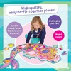 image:imagePeaceable Kingdom Jumbo Mermaid Floor Puzzle 41 Pieces  Large Jigsaw Puzzle Gift for Toddlers and Kids Ages 35  Shimmery Magical Mermaid