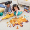 image:imagePeaceable Kingdom Jumbo Triceratops Floor Puzzle 52 Pieces  Large Jigsaw Puzzle Gift for Toddlers and Kids Ages 5  Shiny Triceratops