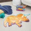 image:imagePeaceable Kingdom Jumbo Triceratops Floor Puzzle 52 Pieces  Large Jigsaw Puzzle Gift for Toddlers and Kids Ages 5  Shiny Triceratops
