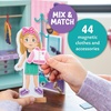 image:imagePeaceable Kingdom Magnetic Dress Up Fashion Friends Playset  Magnetic Dress Up Fashion Friends Playset Includes 10 magnetic hangers and 1 wardrobe case holder with clothing rod