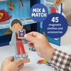 image:imagePeaceable Kingdom Magnetic Dress Up Playful Pretend Playset Magnetic DressUp Dolls with Wardrobe Case 50 Piece ScreenFree Toy for Kids Ages 3