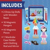 image:imagePeaceable Kingdom Magnetic Dress Up Playful Pretend Playset Magnetic DressUp Dolls with Wardrobe Case 50 Piece ScreenFree Toy for Kids Ages 3