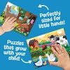 image:imagePeaceable Kingdom Play amp Grow Puzzles Animal Adventures Level 2  Progressive Toddler Puzzles for Ages 2 9 to 20 Pieces