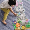 image:imagePeaceable Kingdom Shimmery Bunny Shaped 41 Piece Floor Puzzle 3 feet x 2 feet  Great Easter Basket Stuffers and Easter Gifts for 3 Year Olds 4 Year Olds amp Up