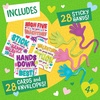 image:imagePeaceable Kingdom Valentines Cards for Kids Classroom Set of 28 Valentines Day Gifts  Sticky Hands