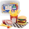 image:imageFoodie Fidget Squishy Burger Basket Big 19 Piece Sensory Toy Set with Slime Buns Stretchy Food Pieces Calming Quiet Toys for Kids Ages 5