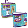 image:imageMindWare KEVA Brain Builders Set of 2 Original KEVA Brain Builders and KEVA Brain Builders Junior  Great Addition to STEM Building Toys and Classroom Games  40 Planks amp 70 Puzzles Total
