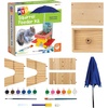 image:imageMindWare Make Your Own MYO Squirrel Feeder Craft Kit for Kids  Includes Wood Pieces Paint Brushes Instructions and More