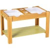 image:imageMindWare Sensory Sprouts Sensory Table Sturdy Wooden Activity Table with 3 Sensory Bins Cups and Hooks for Tactile Play Indoor or Outdoor Use for Kids Ages 3 Sensory Play Gift for Kids