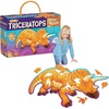 image:imagePeaceable Kingdom Jumbo Triceratops Floor Puzzle 52 Pieces  Large Jigsaw Puzzle Gift for Toddlers and Kids Ages 5  Shiny Triceratops