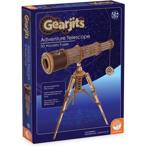 image:imageGearjits Telescope  Wooden 3D Building Puzzle for Teens amp Adults  Build Your Own Telescope  Fun for Parents Too  Great STEAM Gifts for Ages 12
