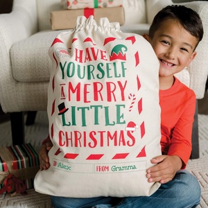 image:imageMindWare 185 x 22 Large Holiday Cinch Gift Bag for Kids Grandchildren Adults