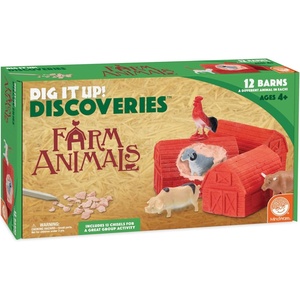 image:imageMindWare Dig It Up Farm Animal Discoveries  STEM Excavation Toy for Kids Dig and Discover 12 Farm Animal Surprises Ages 4