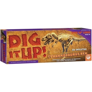 image:imageMindWare Dig It up Tyrannosaurus Rex Fossil Excavation Kit  Dinosaur Stem Toy for Kids  Includes Fossil Block Hammer Chisels Brush amp Sponge