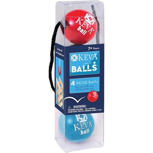 image:imageMindWare KEVA Contraptions 4Pack Lightweight Balls Refill  Replacement Balls for KEVA Plank Building Sets