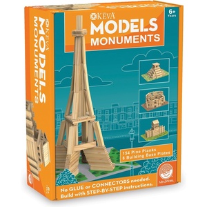 image:imageMindWare KEVA Models Monuments  154 Wooden Building Planks amp StepbyStep Instructions to Build Iconic World Landmarks