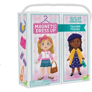 image:imagePeaceable Kingdom Magnetic Dress Up Fashion Friends Playset  Magnetic Dress Up Fashion Friends Playset Includes 10 magnetic hangers and 1 wardrobe case holder with clothing rod