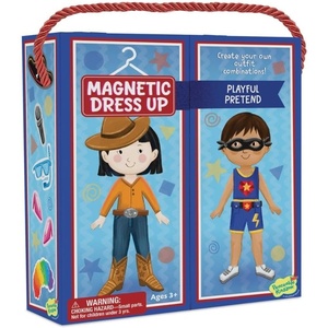 image:imagePeaceable Kingdom Magnetic Dress Up Playful Pretend Playset Magnetic DressUp Dolls with Wardrobe Case 50 Piece ScreenFree Toy for Kids Ages 3