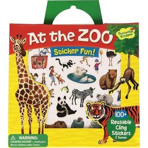 image:imagePeaceable Kingdom Press Sticker Fun At The Zoo Reusable Sticker Tote