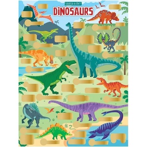 image:imageScratch Off Poster  ScratchAFact  Dinosaurs
