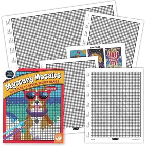 image:imageMindWare Color by Number Mystery Mosaics Book 1 Multi Color  Peelandplace sticker mosaics that reveal a hidden pictureBook 14
