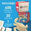 image:imageMindWare KEVA Structures 600 Plank Wooden Building Blocks Set Includes 600 Pine KEVA Planks 30 Idea Cards and Collapsible Storage Bin