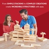 image:imageMindWare KEVA Structures 600 Plank Wooden Building Blocks Set Includes 600 Pine KEVA Planks 30 Idea Cards and Collapsible Storage Bin