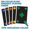 image:imageMindWare Qwirkle Rummy Color BlindFriendly Edition Easy to Play for ColorVisionimpairedFamily Favorite Card Game Twist on Qwirkle  Fun Brain Challenge  Kids amp Adults Strategy  24 Players