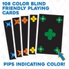 image:imageMindWare Qwirkle Rummy Color BlindFriendly Edition Easy to Play for ColorVisionimpairedFamily Favorite Card Game Twist on Qwirkle  Fun Brain Challenge  Kids amp Adults Strategy  24 Players