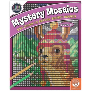 image:imageMindWare ColorbyNumber Mystery Mosaics Book 17  Activity Coloring Book for Kids Teens amp Adults  Fun Challenge with 18 Mosaic Puzzles  Engaging Quiet time workbook for Boys amp Girls