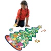 image:imagePeaceable Kingdom Jumbo Christmas Tree Floor Puzzle 49 Pieces  A 49piece floor puzzle that builds focus and patience Includes 49 puzzle pieces Ages 3